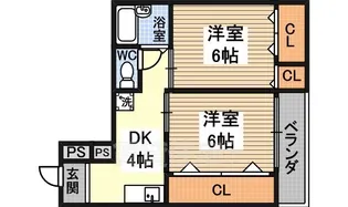 エレガンス5【4階】の間取り