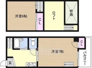 2Kの間取り画像