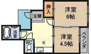 メゾン新高【2階】の間取り