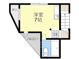 コスモ八坂ハイツ【3階】の間取り