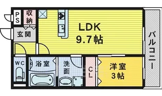 大阪府堺市堺区南島町3丁【アパート】の間取り