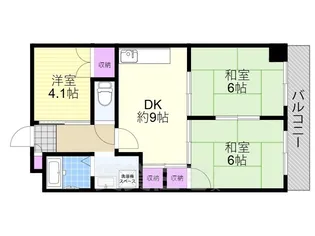 サントピア田川【202号室】の間取り