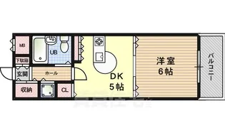 クローバー御幣島【3階】の間取り