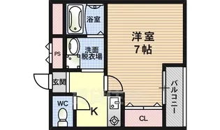 セラヴィ・エム【202号室】の間取り