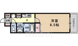 プルス塚本トゥレ【3階】の間取り