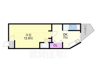 柏里ハイツ【1階】の間取り