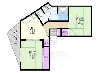 大阪府大阪市淀川区塚本3丁目【マンション】の間取り