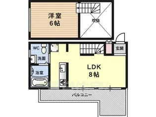 グランディーN1【603号室】の間取り