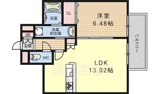 パークヒルズ淀【202号室】の間取り
