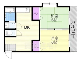 サンパティオ歌島【303号室】の間取り