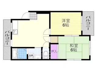 福原ハイツ【4階】の間取り