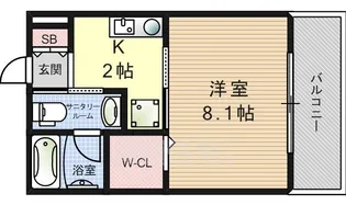 エイワンコート大和田【102号室】の間取り
