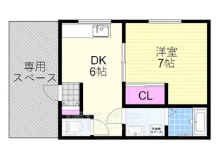 豊荘【104号室】の間取り