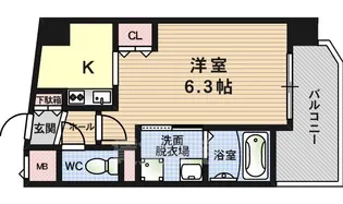 1Kの間取り画像