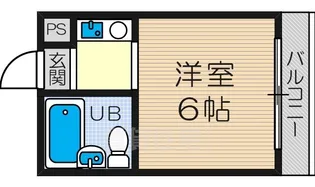 プレアール新北野【3階】の間取り