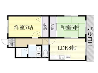 サニーハイツ(塚本)【402号室】の間取り