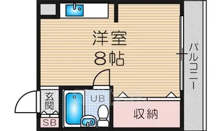 グランドハイツ三津屋北【4階】の間取り