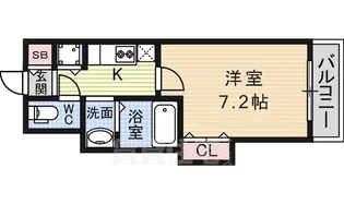 リエート東三国【2階】の間取り