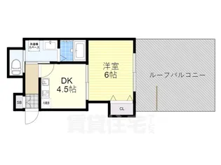 都マンション【802号室】の間取り