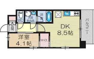 大阪府大阪市淀川区西宮原3丁目【マンション】の間取り