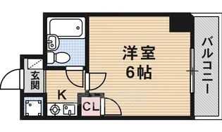 リーガル塚本3【4階】の間取り