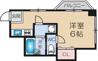 コスモ新北野【5階】の間取り