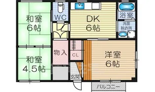 フジノハイツ【102号室】の間取り