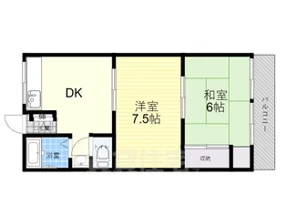 アスエ小松マンション【2階】の間取り
