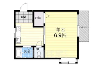 ディアス鳴尾【2階】の間取り