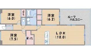 デセンテ甲子園口【4階】の間取り
