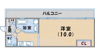 ビクトリアコート夙川【604号室】の間取り