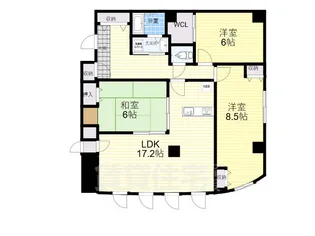 ヒルズコート駅前ビル【3階】の間取り