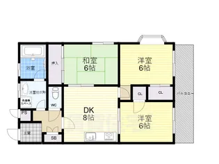 サン仲村【2階】の間取り