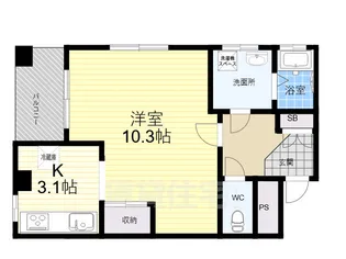 ハピネス【3階】の間取り