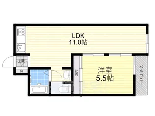 恒風園マンション【1階】の間取り