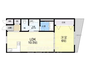 パラツィーナエスタ仁川【2階】の間取り