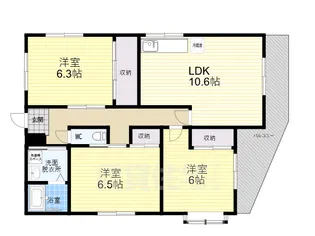 東洋ハイツ【3階】の間取り