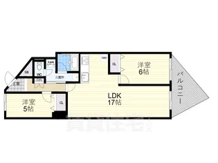 グローバル西宮【3階】の間取り