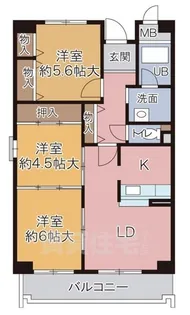 レルンブラール【4階】の間取り