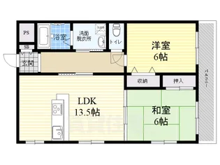 シャンテ甲東園【2階】の間取り