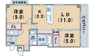 コンフォートプレイス【1階】の間取り