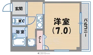 エトワール北口【2階】の間取り
