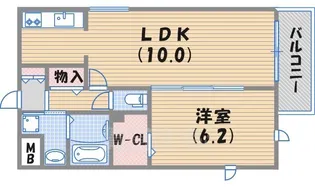 ブルーリーフ2【2階】の間取り