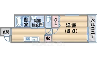 マテリアル段上【2階】の間取り