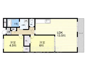 グリーンフォレスト西宮2【1階】の間取り