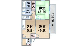 ヴィラ上甲子園【1階】の間取り