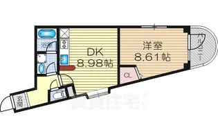 アルカディア【204号室】の間取り