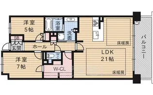 アーバネックス江坂垂水町ファインフラッツ【13階】の間取り