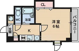 ソレアード江坂【8階】の間取り