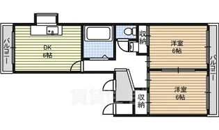 メゾン オネスティー【2階】の間取り